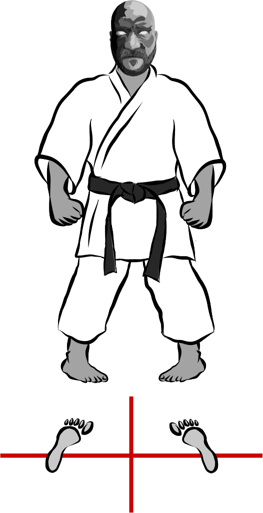 Uchi-hachiji dachi (Inner figure eight stance)